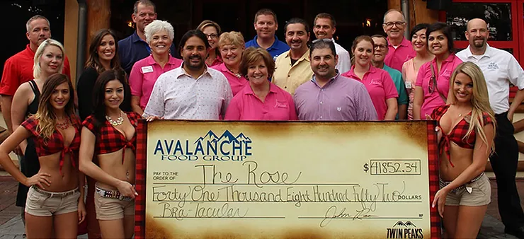 Avalanche donates $107K for breast cancer screening